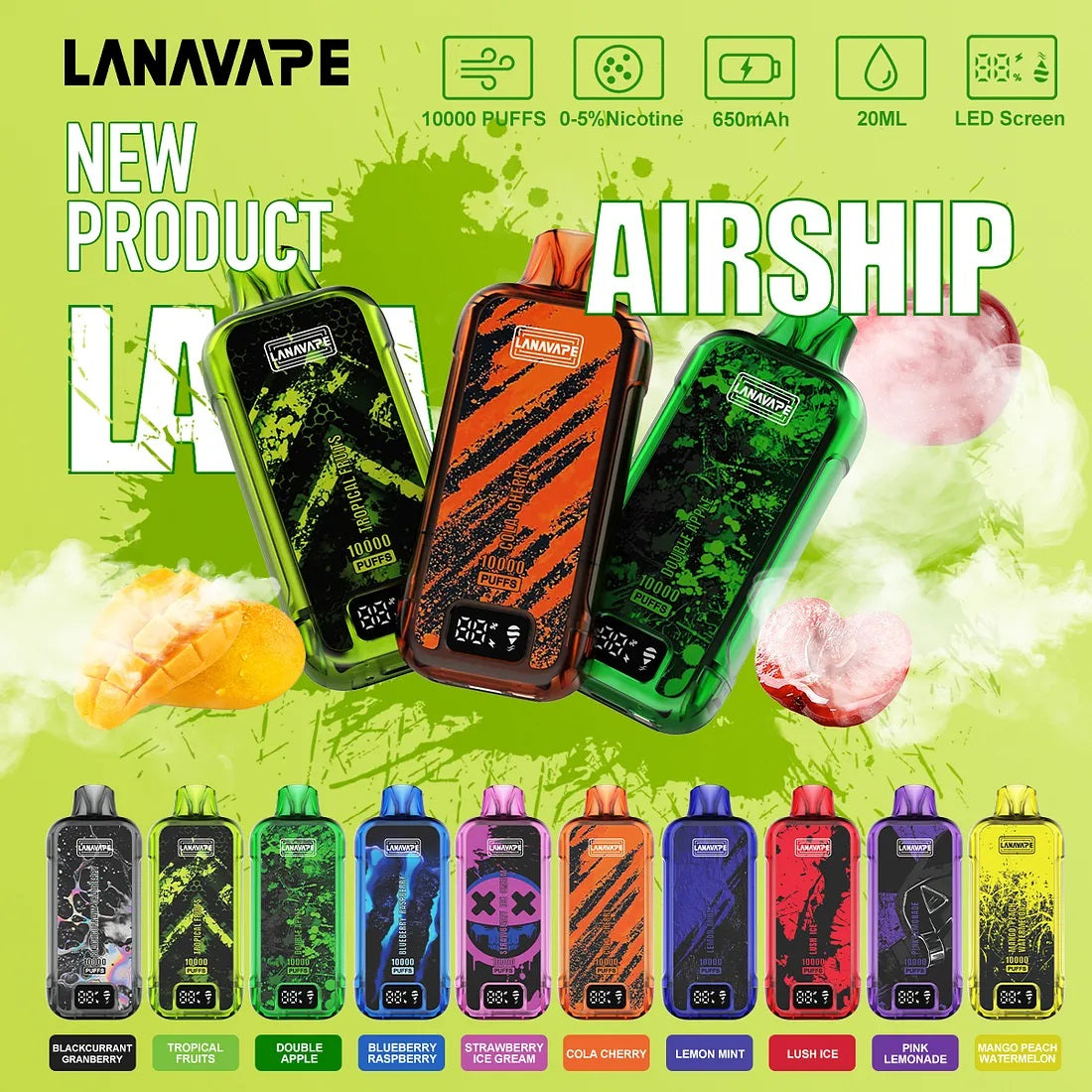 LANA AIRSHIP 10000 RECHARGEABLE DISPOSABLE