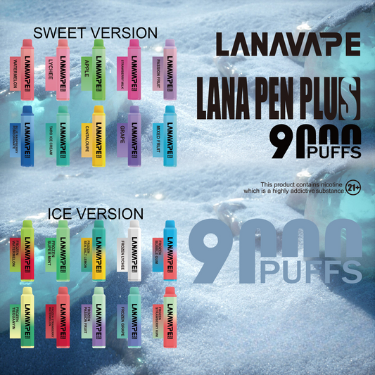 LANA PEN PLUS 9000 RECHARGEABLE DISPOSABLE