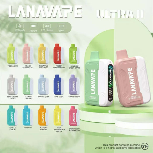 LANA ULTRA ll 16000 RECHARGEABLE DISPOSABLE.